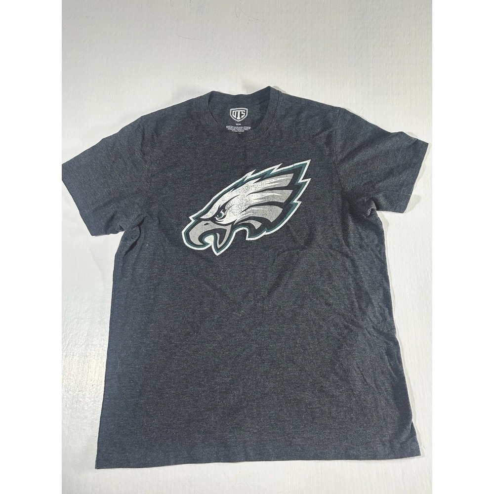 Philadelphia Eagles NFL Graphic T-Shirt Mens Medium Black OTS Logo Football